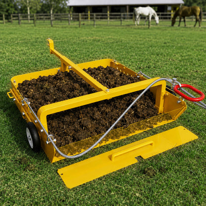 2-in-1 Large Horse Paddock Cleaner & Tow-Behind Trailer
