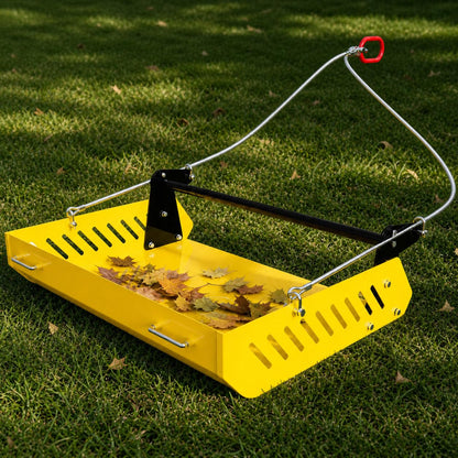 Mini Horse Paddock Cleaner & Tow-Behind Trailer(Yellow)