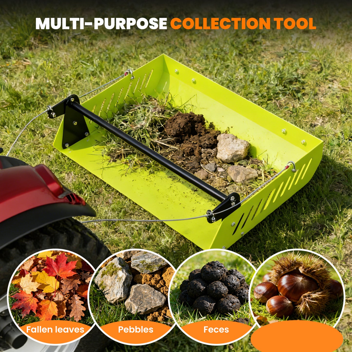 Mini Horse Paddock Cleaner & Tow-Behind Trailer