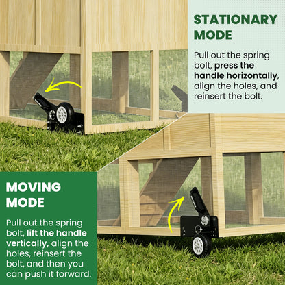 Chicken Tractor Wheel Lift Kit