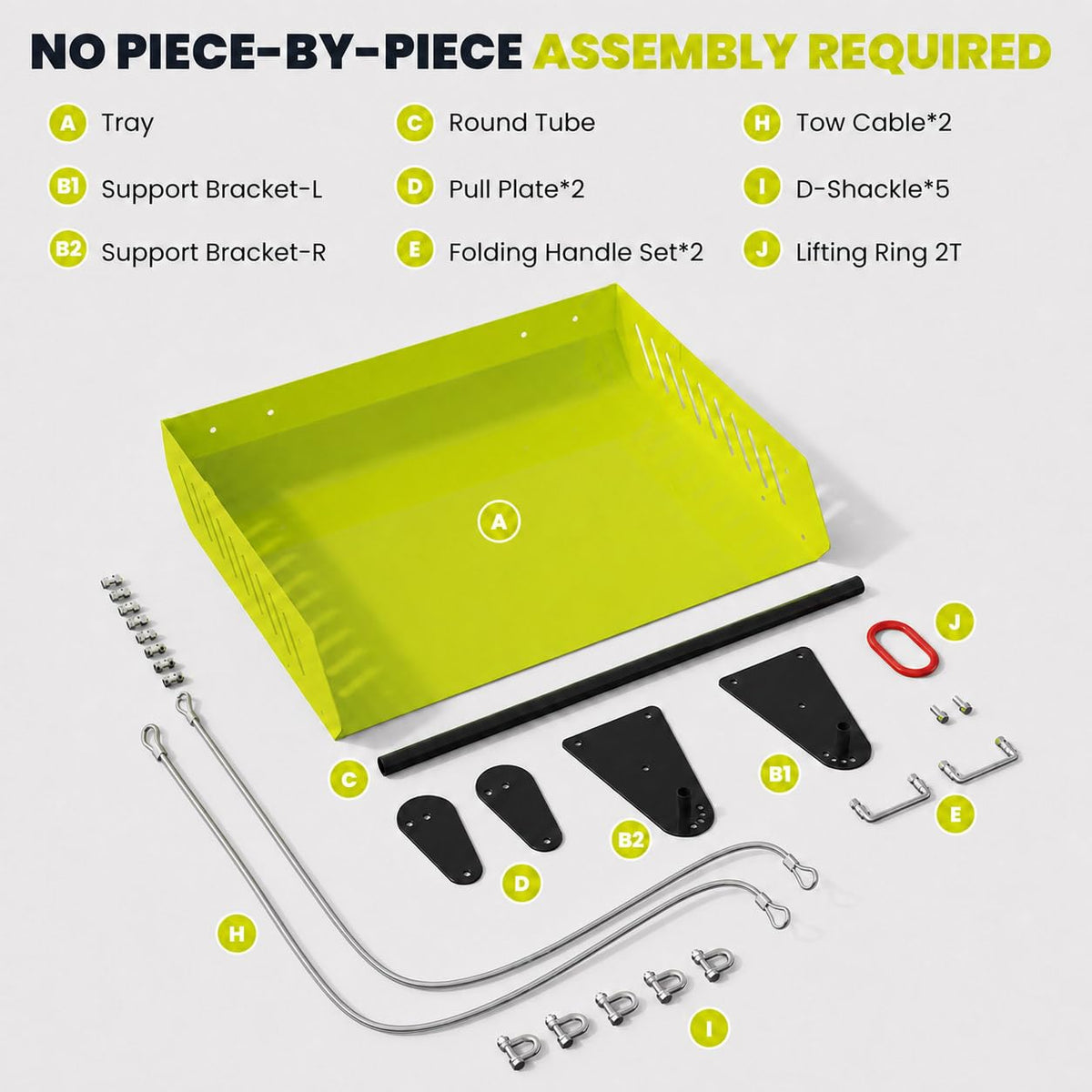 Mini Horse Paddock Cleaner & Tow-Behind Trailer(Green)