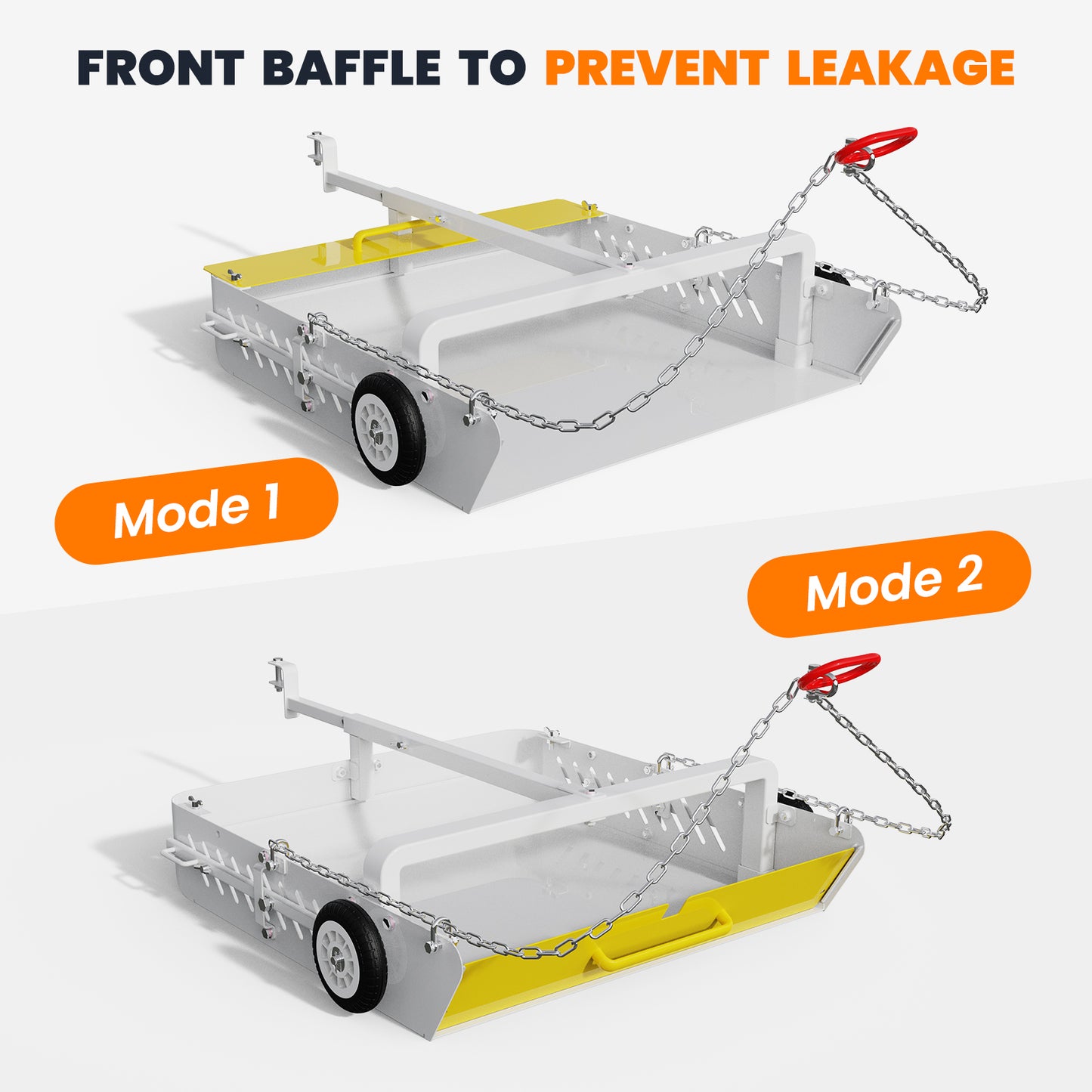2-in-1 Large Horse Paddock Cleaner & Tow-Behind Trailer-Upgraded Chain Version