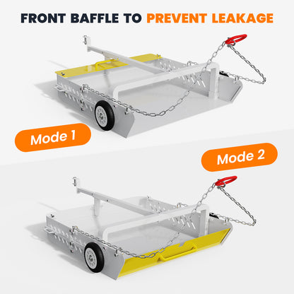 2-in-1 Large Horse Paddock Cleaner & Tow-Behind Trailer-Upgraded Chain Version