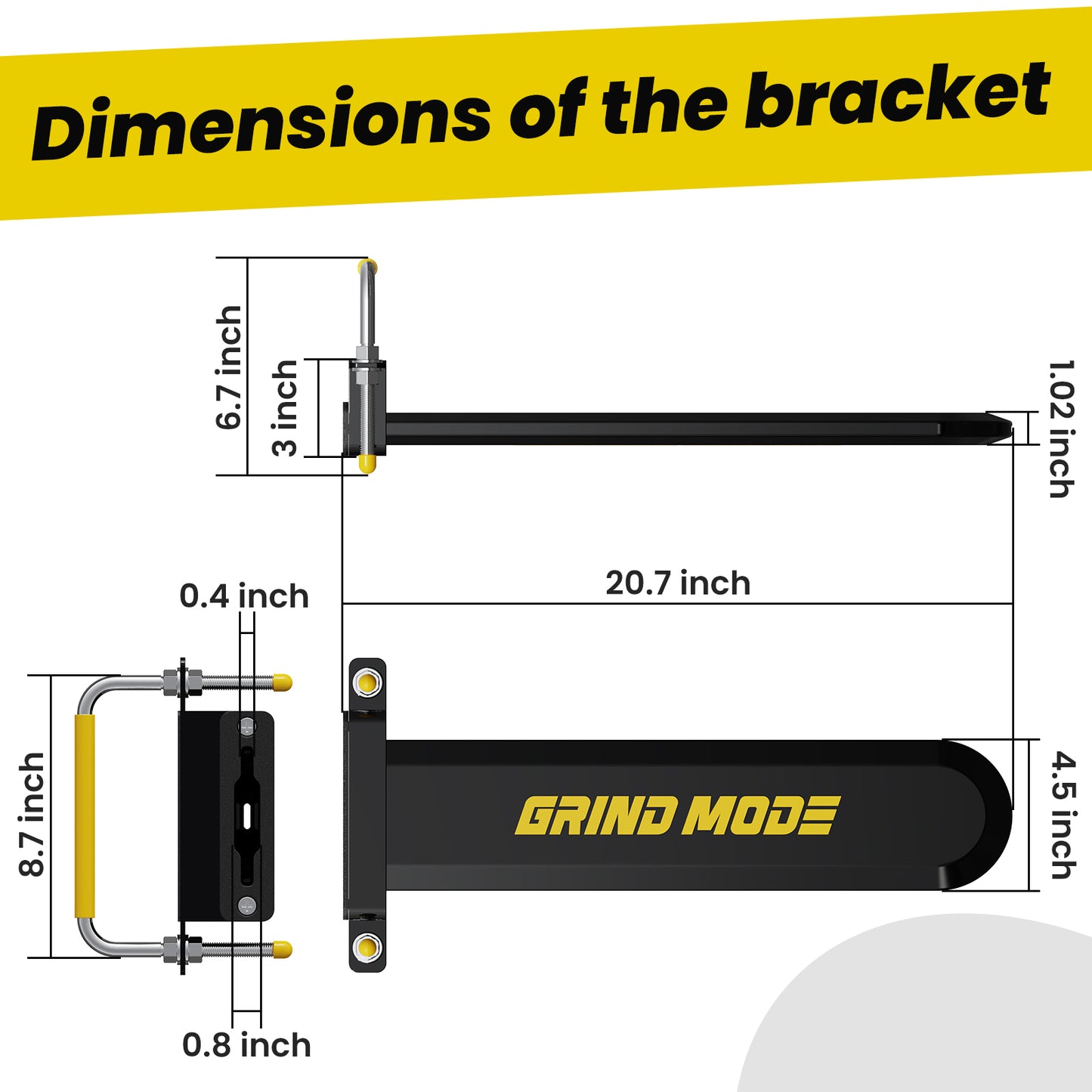 Steel Chainsaw Holder for Tractor